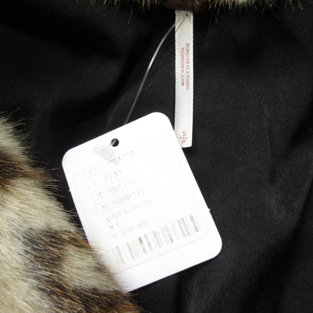 NWT Free People Sienna Leopard Faux Fur Double-Breasted Short Peacoat Jacket XS - Picture 6 of 7
